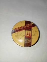 Perm-O-Rite Türkiye Cumhuriyeti Hükümeti damgalı antika bir daktilo şeridi teneke kutusu Yipranmalar var resimlerdeki haliyle