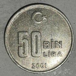TÜRKİYE    2001   50 BİN LİRA
