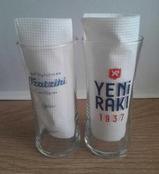 YENİ RAKI ANTALYA KAŞ TZATZİKİ MEYHANE RAKI BARDAĞI 2 ADET