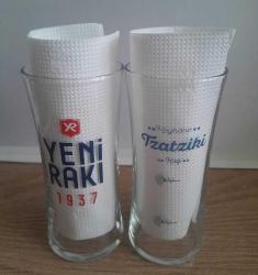 YENİ RAKI ANTALYA KAŞ TZATZİKİ MEYHANE RAKI BARDAĞI 2 ADET