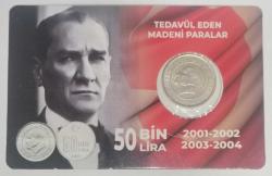 TÜRKİYE   2002     50  BİN  LİRA     ÖZEL KAPAMASINDA