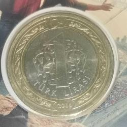 TÜRKİYE  2016   1   LİRA     HATIRA  15  TEMMUZ  ŞEHİTLERİ    ÖZEL KAPAMASINDA