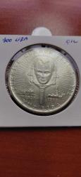 CUMHURİYETİN 50. YILI (1973)  GÜMÜŞ HATIRA 100 LİRA ÇİL 22 GR