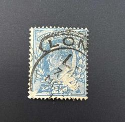 İngiltere Pulu - England Stamp - Postadan Geçmiş Pul Filateli - DAMGALI - KRAL GEORGE V. TEMALI PUL, 2  1/2  PARA - YABANCI PULLAR - NOSTALJİK DOĞUM GÜNÜ HEDİYESİ