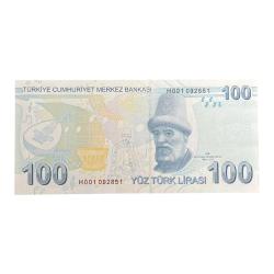 9.Emisyon 100 Türk Lirası H001 092851 Çil İlk Prefix
