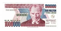 7.Emisyon 2.Tertip 1000000 Türk Lirası Seri S39 853-222 - ÇİL TCK10167
