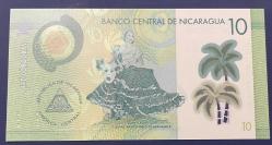 NİKARAGUA 10 CORDOBA POLİMER ÇİL 2019 RESİMDEKİ ÜRÜN