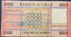 LÜBNAN 5000 LİVRE ÇİL RESİMDEKİ ÜRÜN