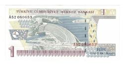 8.Emisyon 1.Tertip 1 Yeni Türk Lirası (1 YTL) Seri A52 - ÇİL TCK10198