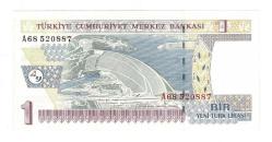 8.Emisyon 1.Tertip 1 Yeni Türk Lirası (1 YTL) Seri A68 - ÇİL TCK10202