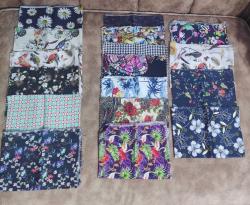 Çeşitli Desenli Parça Kumaşlar (Patchwork Yapımı vs)