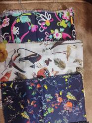 Çeşitli Desenli Parça Kumaşlar (Patchwork Yapımı vs)
