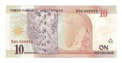 8.Emisyon 1.Tertip 10 Yeni Türk Lirası (10 YTL) Seri D26 - ÇİL TCK10208