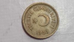 TÜRKİYE CUMHURİYETİ 1951 5 KURUŞ