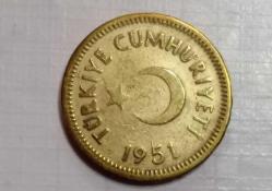 TÜRKİYE CUMHURİYETİ 1951 10 KURUŞ