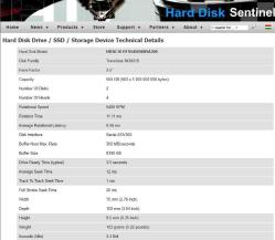 HITACHI 500 GB 2.5” SATA Laptop Hard Disk (Sağlık 90 , Sorunsuz, İkinci El)
