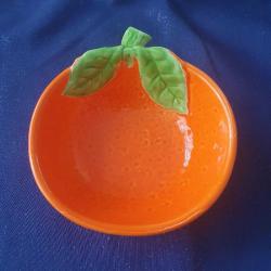 Antika Seramik Turuncu Kase