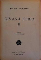 Din - DİVAN-I KEBİR CİLT 1-2 (İlk Baskı)