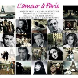 L'amour a Paris (Plak) Edith Piaf, Dalida, Jacques Brel, Charles Aznavour, Yves Montand, Gilbert Bécaud