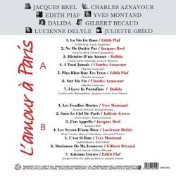 L'amour a Paris (Plak) Edith Piaf, Dalida, Jacques Brel, Charles Aznavour, Yves Montand, Gilbert Bécaud