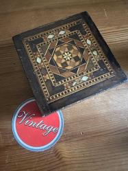 Mesut Elma Usta Logolu Sıkma Kehribar Tesbih,Vintage Ahşap Kutu Hediyeli