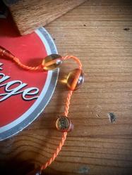 Mehmet Kar usta logolu kehribar tespih,Vintage Kutu Hediyeli