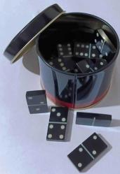 Kemik Domino Taşı Teneke Kutu İçesinde Gönderilecektir