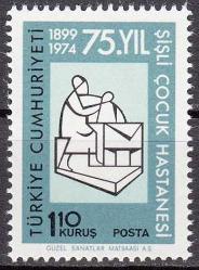 1974 ŞİŞLİ ÇOCUK HASTANESİNİN KURULUŞUNUN 75. YILI TAM SERİ MNH