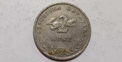 HIRVATİSTAN 2 KUNA 1993 ( ÇT)