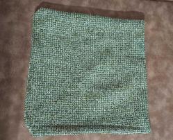 El Yapımı - Handmade 2'li Mavi ve Yeşil Kırçıllı Kırlent Kılıfı - (Yastık Görsel Amaçlıdır)