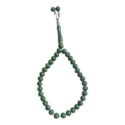 Yeşil Lale İşlemeli Tesbih 33'lük