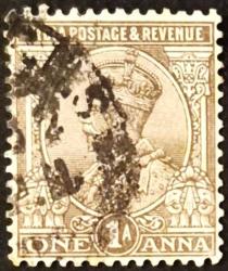 +++ HİNDİSTAN K. GEORGE V       1922   1A - DAMGALI