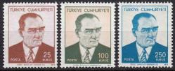 1971 ATATÜRK SÜREKLİ SERİ PULLARI TAM SERİ MNH