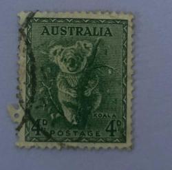 Avustralya 1938_ damgalı pul