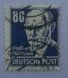 Almanya DDR 1948_ 1952 _ nadir seriden damgalı pul