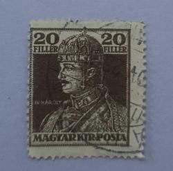 Macaristan 1917_ damgalı pul