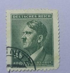 Almanya Reich 1941 -  Çekya İşgali _Adolf Hitler- damgalı pul