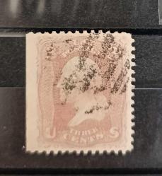 ABD 1867_ damgalı nadir pul