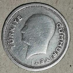 TÜRKİYE 1935  ATA  25 KURUŞ   GÜMÜŞ   3  GRAM
