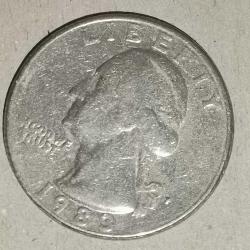 AMERİKA  1983 P   ÇEYREK DOLAR    25  CENT  HATIRA