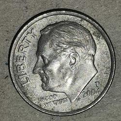 AMERİKA  2004  D     1  DİME   10 CENT