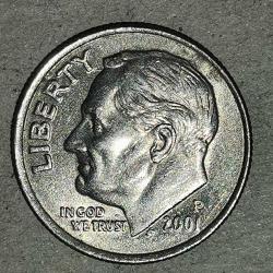 AMERİKA   2001 P   1  DİME   10 CENT