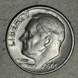 AMERİKA   1965   1  DİME   10 CENT