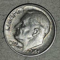 AMERİKA   1965   1  DİME   10 CENT