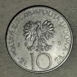 POLONYA  1975    10 ZLOTY    HATIRA   Adam Mickiewicz