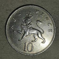 İNGİLTERE 1971  10 PENCE