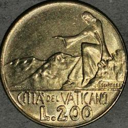 VATİKAN  1978   200  LİRA