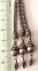 OSMANLI DÖNEMİ ANTİK MUHTEŞEM GÜMÜŞ MÜTHİŞ MOTİF İŞLEMELİ SARAYSAL TESPİH PÜSKÜLÜ 1R1R1A1 PEK ÇIKMAZ