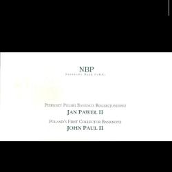 Polonya 50 zloti 2006 Çil / UNC Papa 2. John Paul Hatıra banknot, özel föyünde