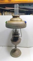 1900'LER FRANSIZ ANTİKA PİRİNÇ METAL GAZ LAMBASI-FİTİL VE MEKANİZMA DÜĞMESİ YOK